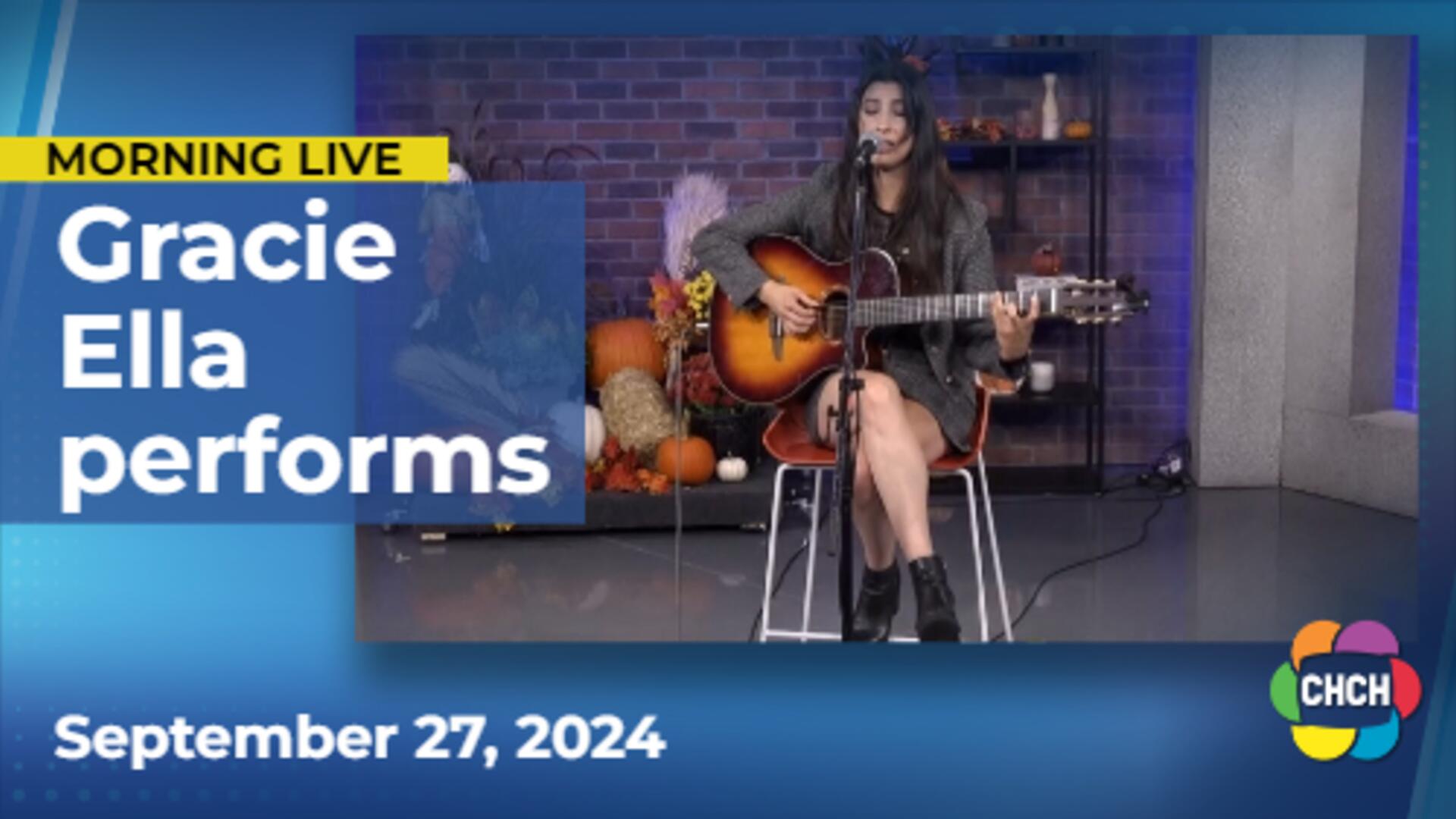 Gracie Ella performs her song "Skin" on Music Friday