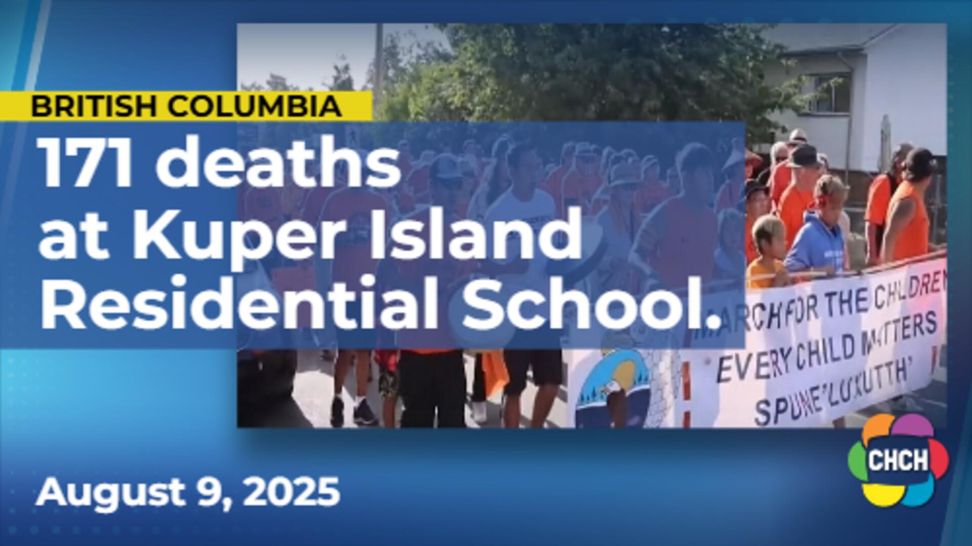 Penelakut Finds 171 Deaths at Kuper Island School