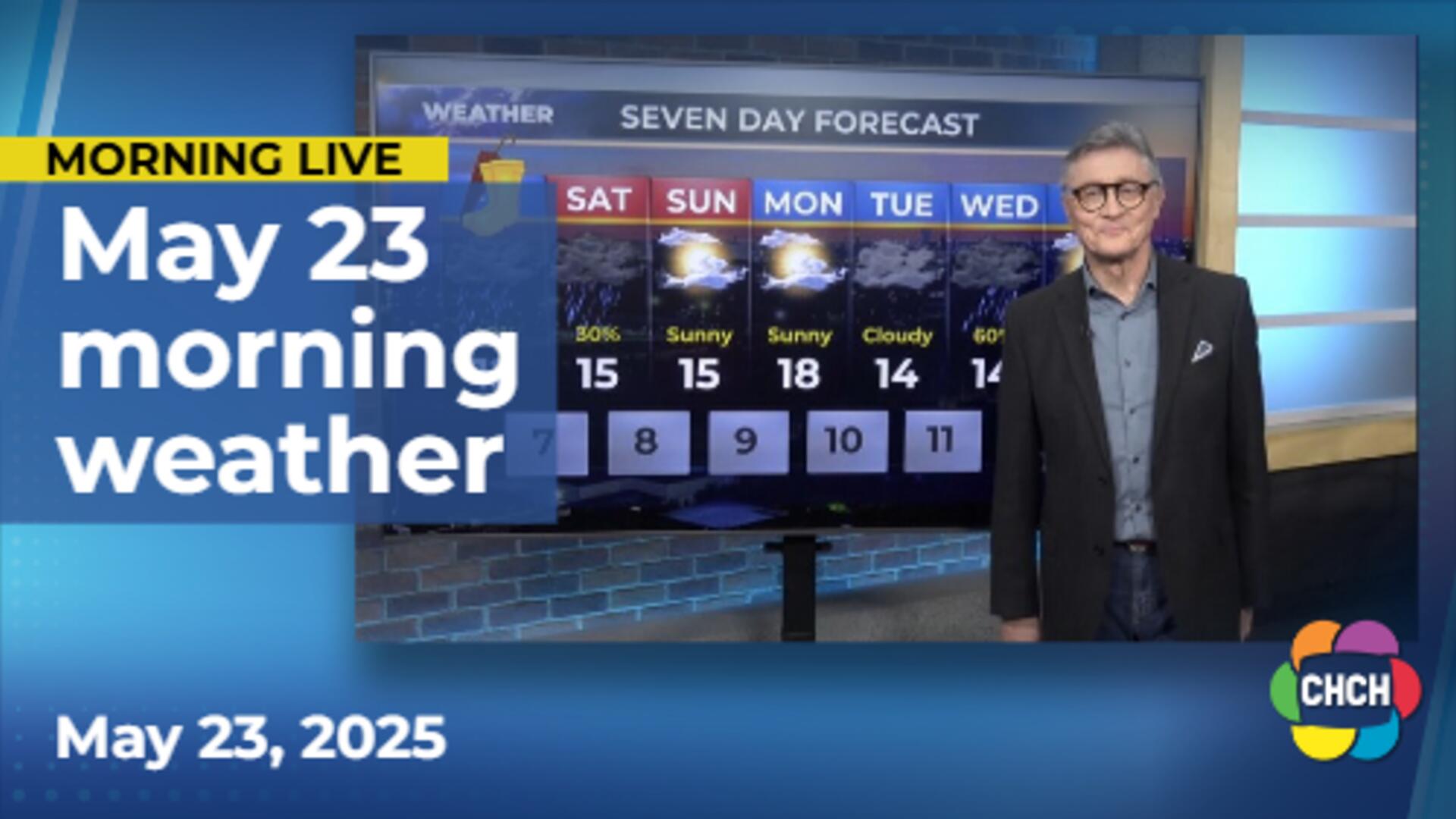 Morning weather forecast for May 23, 2025