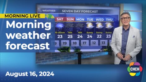 Morning weather forecast for August 16, 2024