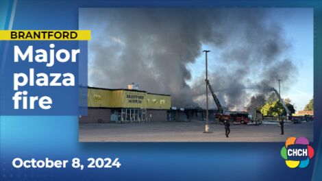 Brantford emergency officials on scene at massive fire in vacant building