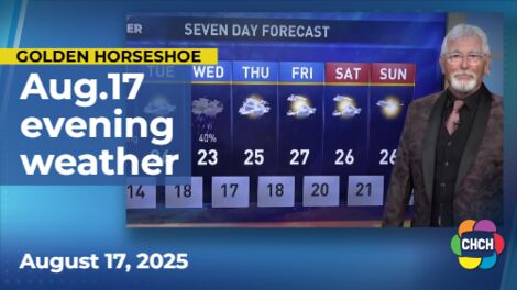 Evening weather forecast for August 17, 2025