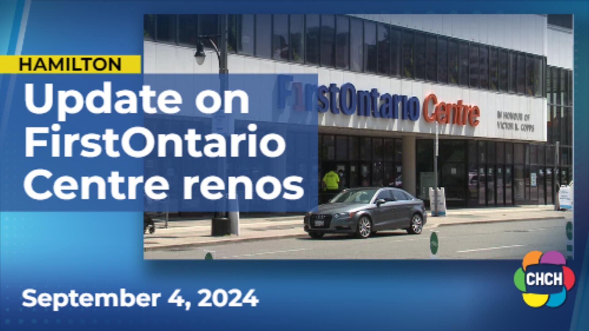 FirstOntario Centre renovation 'on time and on budget' with completion slated for November 2025
