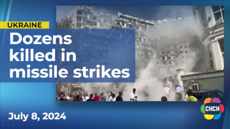 Children's hospital among infrastructure struck by Russian airstrike in Ukraine