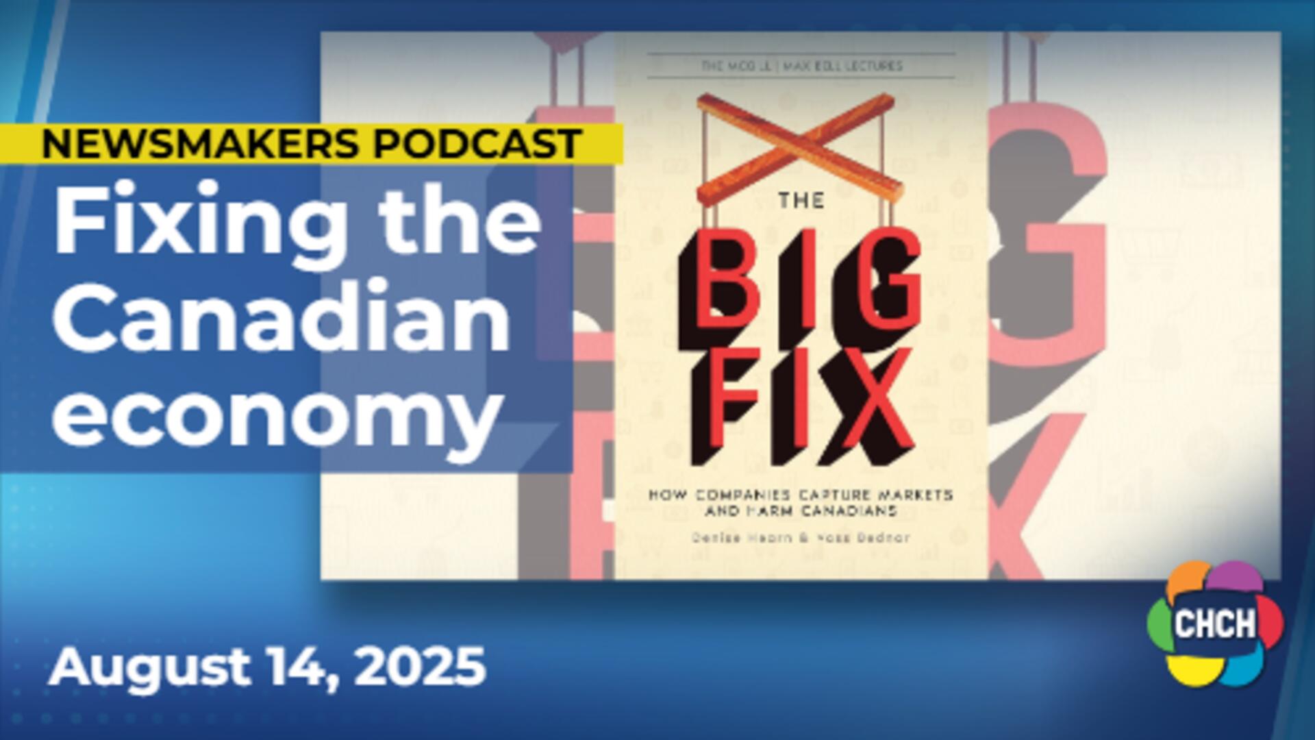 The Canadian economy could use a 'big fix', author writes