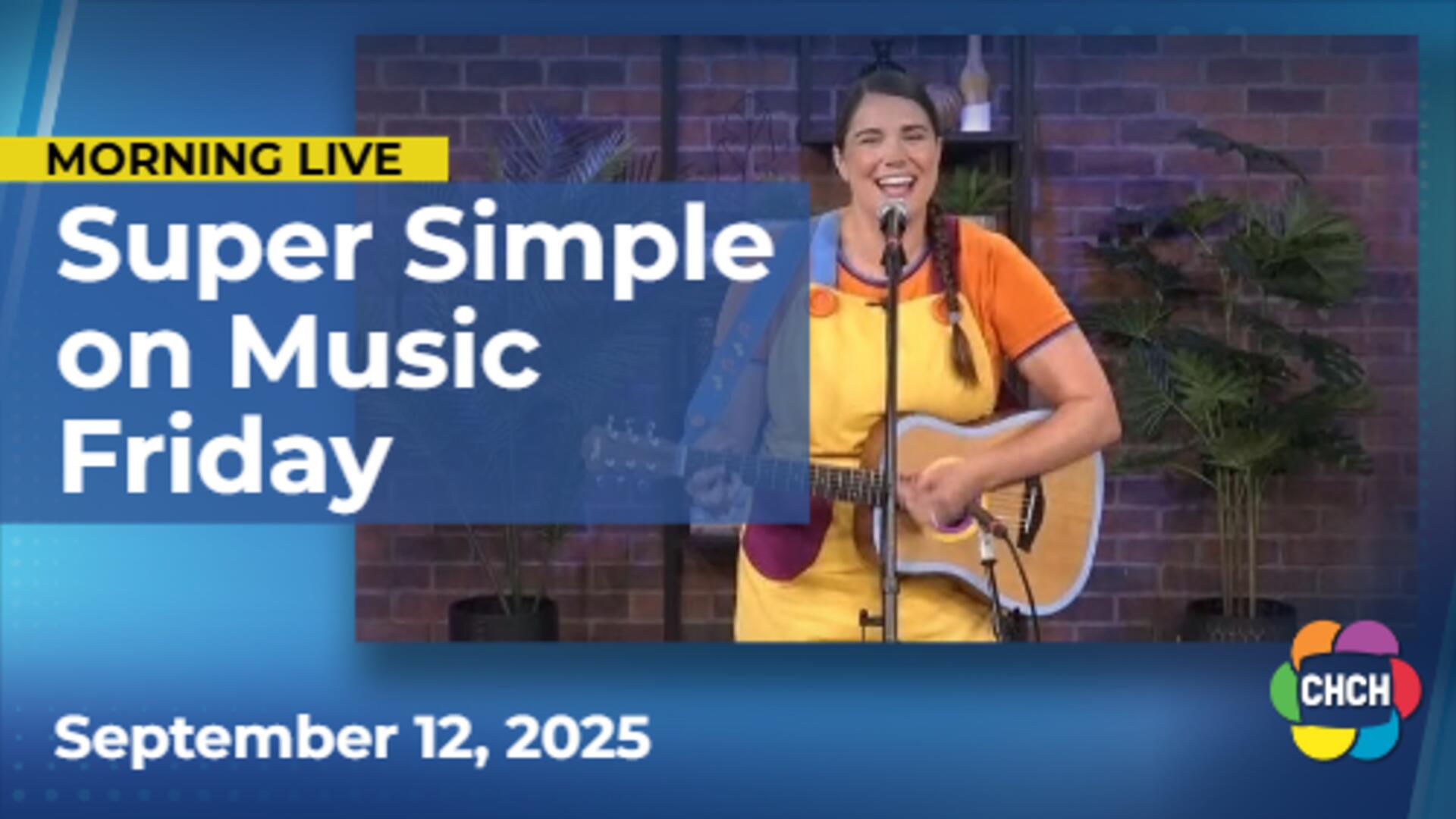 Caitie from Super Simple performs 'My Happy Song' on Music Friday