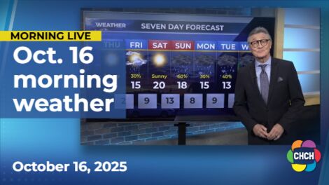 Morning weather forecast for Oct. 16, 2025