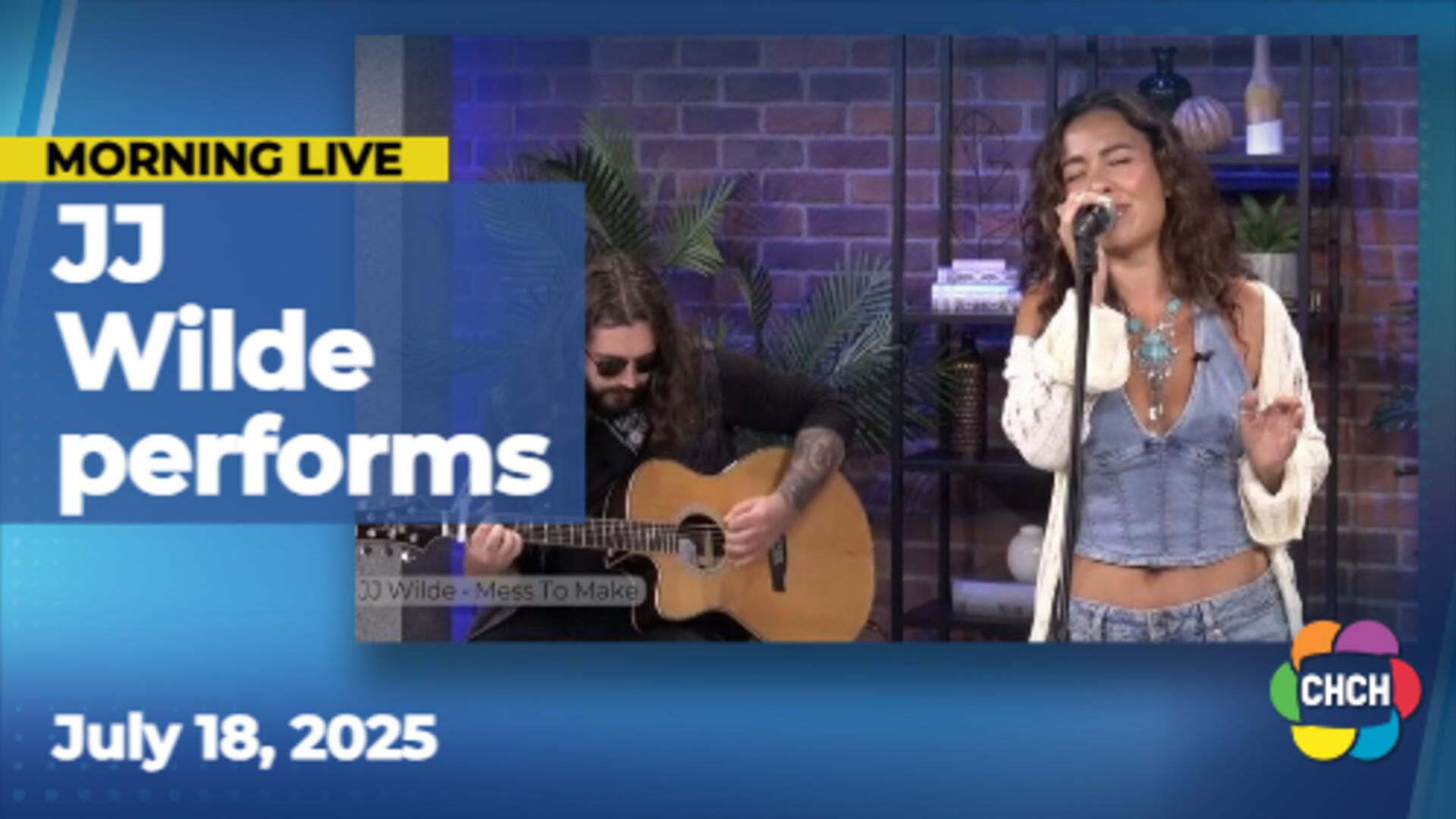 JJ Wilde performs 'Mess to Make' on Morning Live