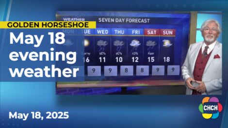 Evening weather forecast for May 18, 2025