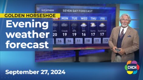 Evening weather forecast for September 27, 2024