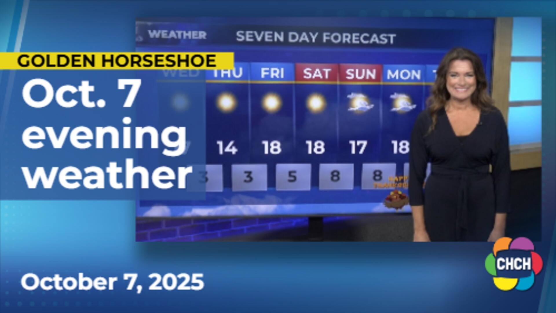 Evening weather forecast for Oct. 7