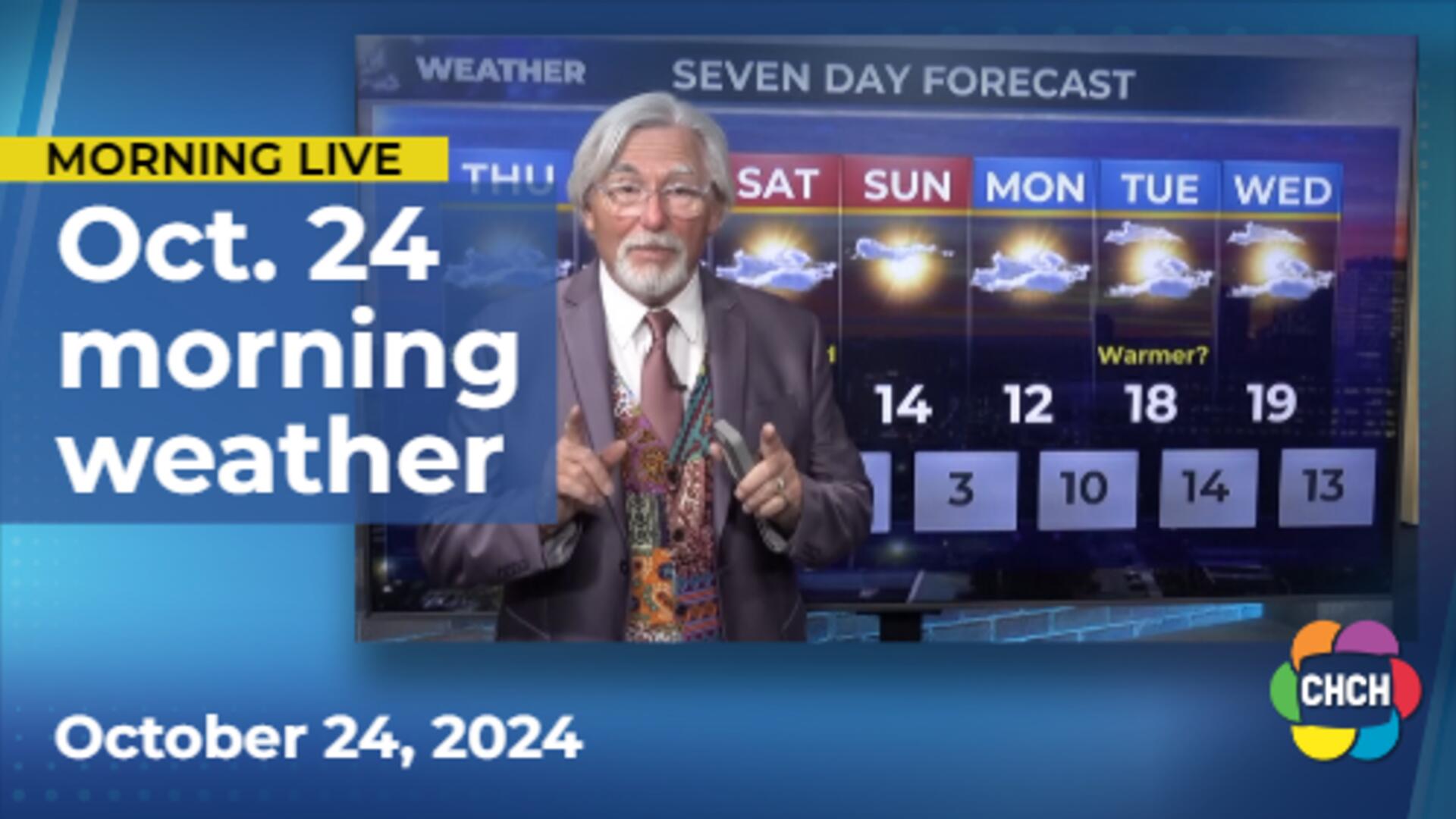 Morning weather forecast for October 24, 2024