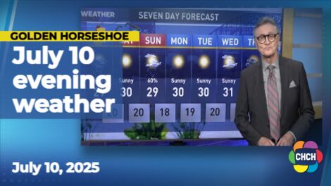 Evening weather forecast for July 10, 2025