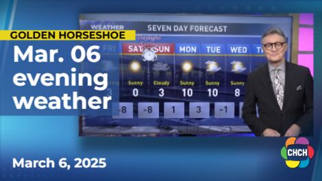 Evening weather forecast for March 6, 2025