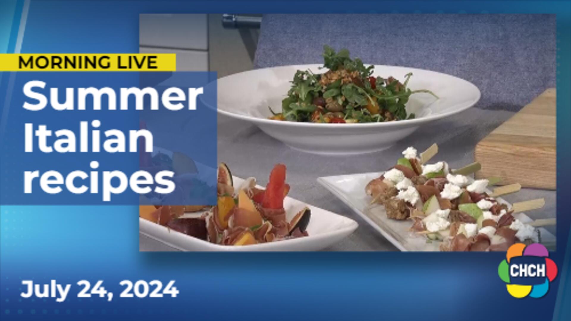 Summer Italian recipes featuring tasty Prosciutto di Parma