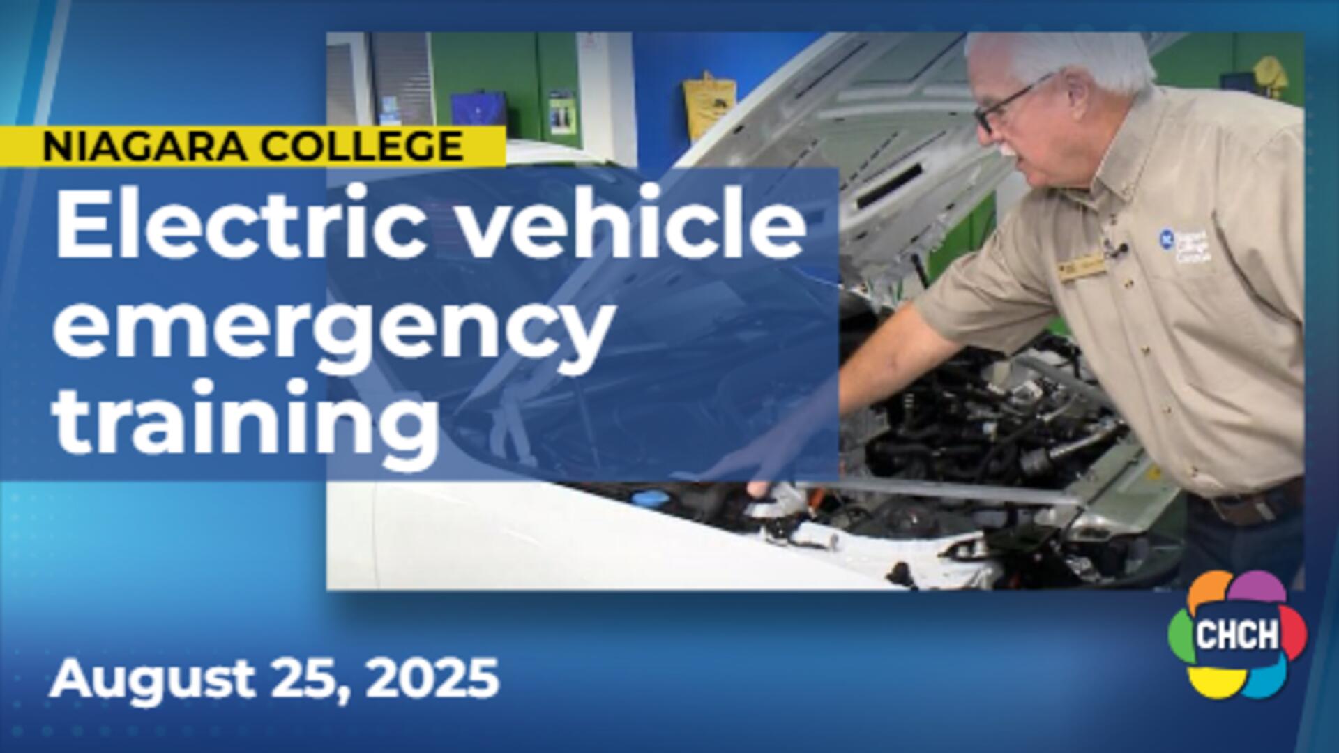 Niagara College offers first responders specialized electric vehicle emergency training